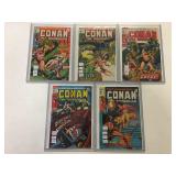 5 Conan The Barbarian comics, price cover 15¢
