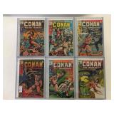 6 Conan The Barbarian comics, price cover 15¢