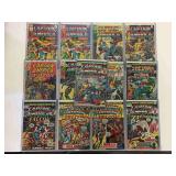 13 Marvel Captain America Comics, cover price 15¢