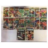 19 Marvel The Defenders comics, cover price 25¢,