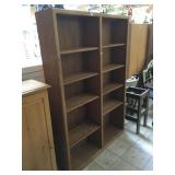 Bookshelf w/8 shelves, approx 6 ft tall