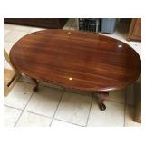 Solid wood coffee table, approx 45 inches long