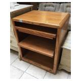 Rolling entertainment center, approx 25 inches