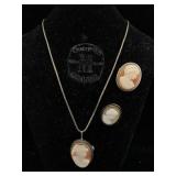 Sterling broaches necklaces