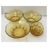 Amber Vintage Glassware