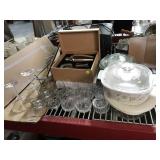 Daisy Pattern Corning Dish, Pyrex Storage