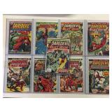9 Marvel Daredevil comics, price cover 20¢