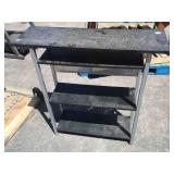 Hall table w/shelves, approx 36 inches long