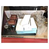 New Flatware in boxes, Pans and glassware