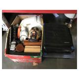 CD organizers, stereo, cellphones, jewelry boxes