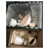 Antique Du Barry China, Gold-Rimmed Glasses, Milk