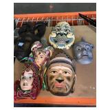 Wood and Composite Mask Wall Hangings