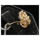 14K Gold diamond SI 2.5g sz5