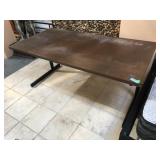 Metal desk, approx 30x60x27 inches