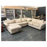 Cream sectional (4 pcs), approx 9ft x 11ft