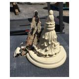 Wall hanging pedestals, approx 12 Inches tall
