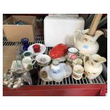 Vintage dishes and decorative items