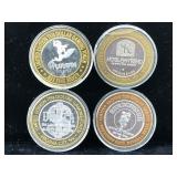 4-$10 Silver strikes casino 999 tokens