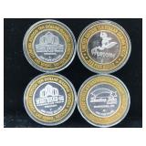 4-$10 Silver strikes casino 999 tokens