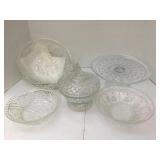 Vintage Cut Glass Serving Dishes