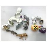 Collection of Miniature Ceramic Figurines
