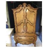 Vintage ornate high boy, approx over 6 ft tall
