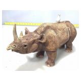Ceramic Rhino Animal Pot/Planter w/ Removable