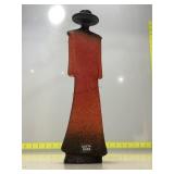 Signed Kosta Boda Art Glass Figure 7.5in H