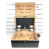 Cedar Lined Electric Watch Winder/Humidor w/ Keys