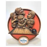 Vintage Olympia Beer Sign, Bowlers.