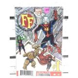 Marvel FF #1 Variant signed comic w/DF COA