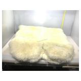 Large Lambskin Australian Rug. Est. 6ftx6ft.