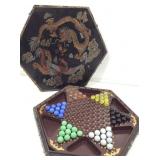 Vintage Chinese Checkers Game. Complete with