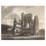 Engraving of Kelso Abbey, 1809, Custom Framed