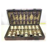Complete Chess Resin Set. Case is Board. King is