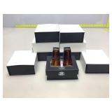 9 NIB Oleg Cassini Crystal Salt & Pepper Sets,