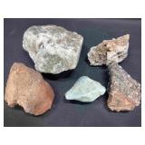 Assorted Raw Crystal/ Rock Specimens.