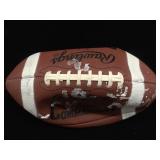 Vintage faded autographed football