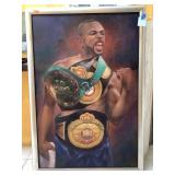 Large oversized artwork of Roy jones jr from the