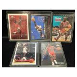 5 card Michael jordan lot