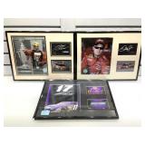 3 PC framed nascar pictures