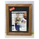 Steph curry autographed magazine