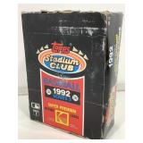 1992 stadium club baseball wax box Series 3