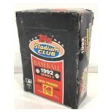 1992 stadium club baseball wax box Series 2