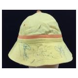 Celebrity golf tournament autographed hat with