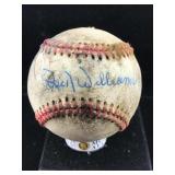 Dick williams autographed baseball with damage