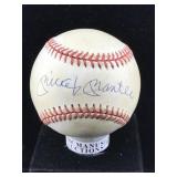 Mickey mantle autographed baseball