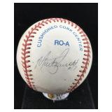 Marty barrett autographed baseball