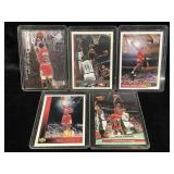 5 card Michael jordan lot