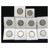 10-German 2 Mark Silver Nazi Coins